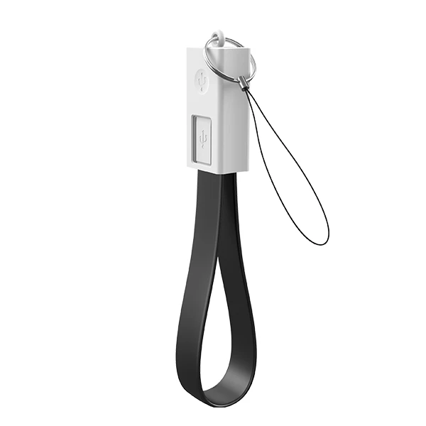 ACCEZZ мини брелок type C USB кабель зарядное устройство кабель для huawei P30 P30 Pro samsung S9 S10 Портативный usb type-C USB-C короткий провод - Цвет: Black For Type C