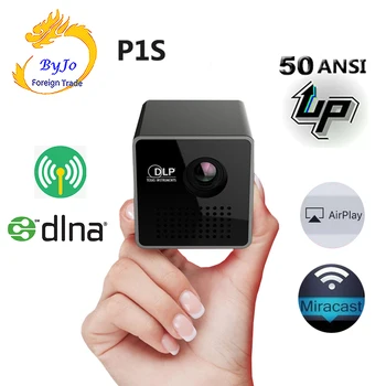

Original UNIC P1S Wireless Mobile Projector Support Miracast DLNA Pocket Proyector Home Movie Projector DLP Beamer Battery