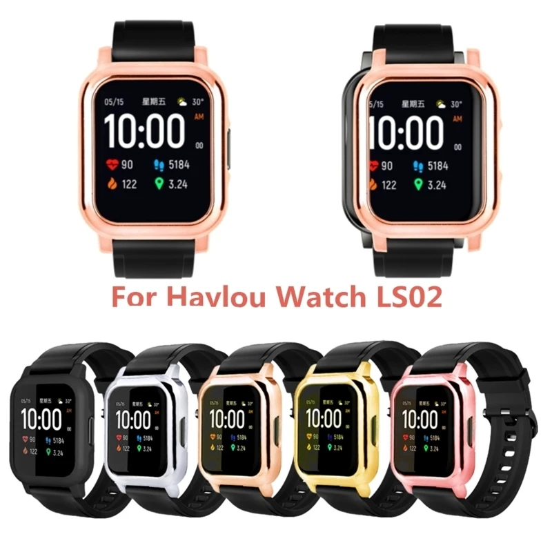 

Hard PC Case Cover for Haylou LS02 Smart Watch Protector Bumper Shell Frame for Xiao mi Haylou Solar LS02 Bracelet Accessories