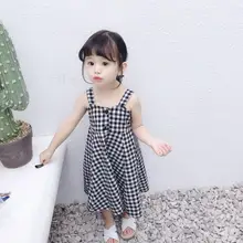 Новое Стильное платье-майка для девочек модные летние платья для девочек 1-6 лет, HJ315