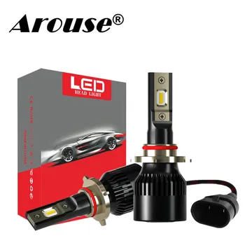 

AROUSE 2PCS 60W 8000LM CSP LED Headlight 6000K H1 H4 H7 H11 9005 HB3 HB4 9006 Car LED Headlight Bulb DC12v Car Fog Light
