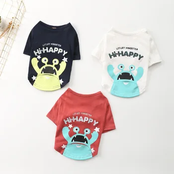 

Cartoon Dog Clothes Cute Print Dog Clothes Spring Summer Dogs Pets Clothing For Small Medium Dogs Costume Cotton Pet Shirt York