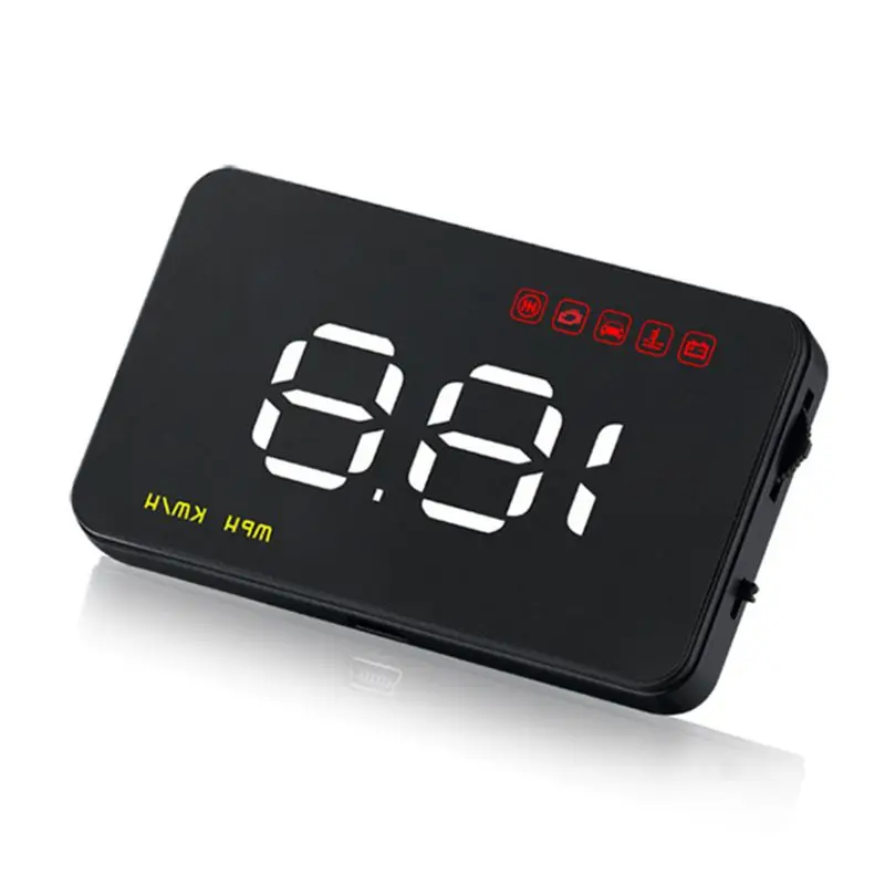  Head Up Display Auto HUD 35 ”Digitale GPS Tacho Überdrehzahl Warnung Alarm