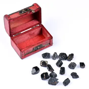 

Natural Tourmaline Black Tourmaline Ore Specimen Small Ornament