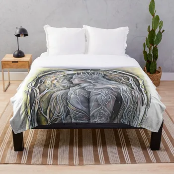 

Elven King Blanket Wool Flannel Plush Blanket Bedspread For office Sherpa Blanket Couch Quilt Cover Travel