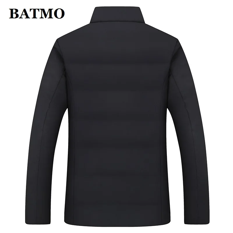 BATMO Новое поступление зима 80% белый куртки-пуховики для мужчин, мужские повседневные пуховики, парки для мужчин 1009 - Цвет: Зеленый