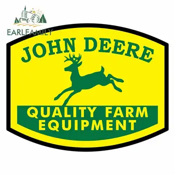 

EARLFAMILY 13cm x 10.3cm For John Deere Funny Car Stickers Anime Decal Personality Graphics Waterproof Scratch-Proof Decor