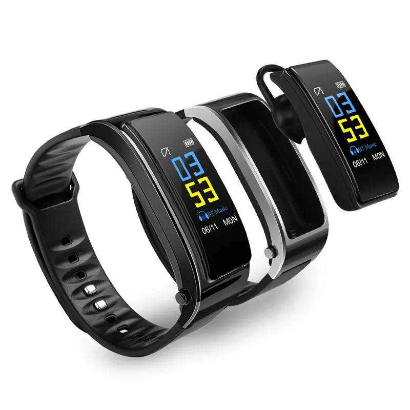 

Bluetooth Y3PLUS Headset Talk Smart Band Bracelet Heart Rate Monitor Sports Smart Watch Passometer Fitness Tracker Wristband r20