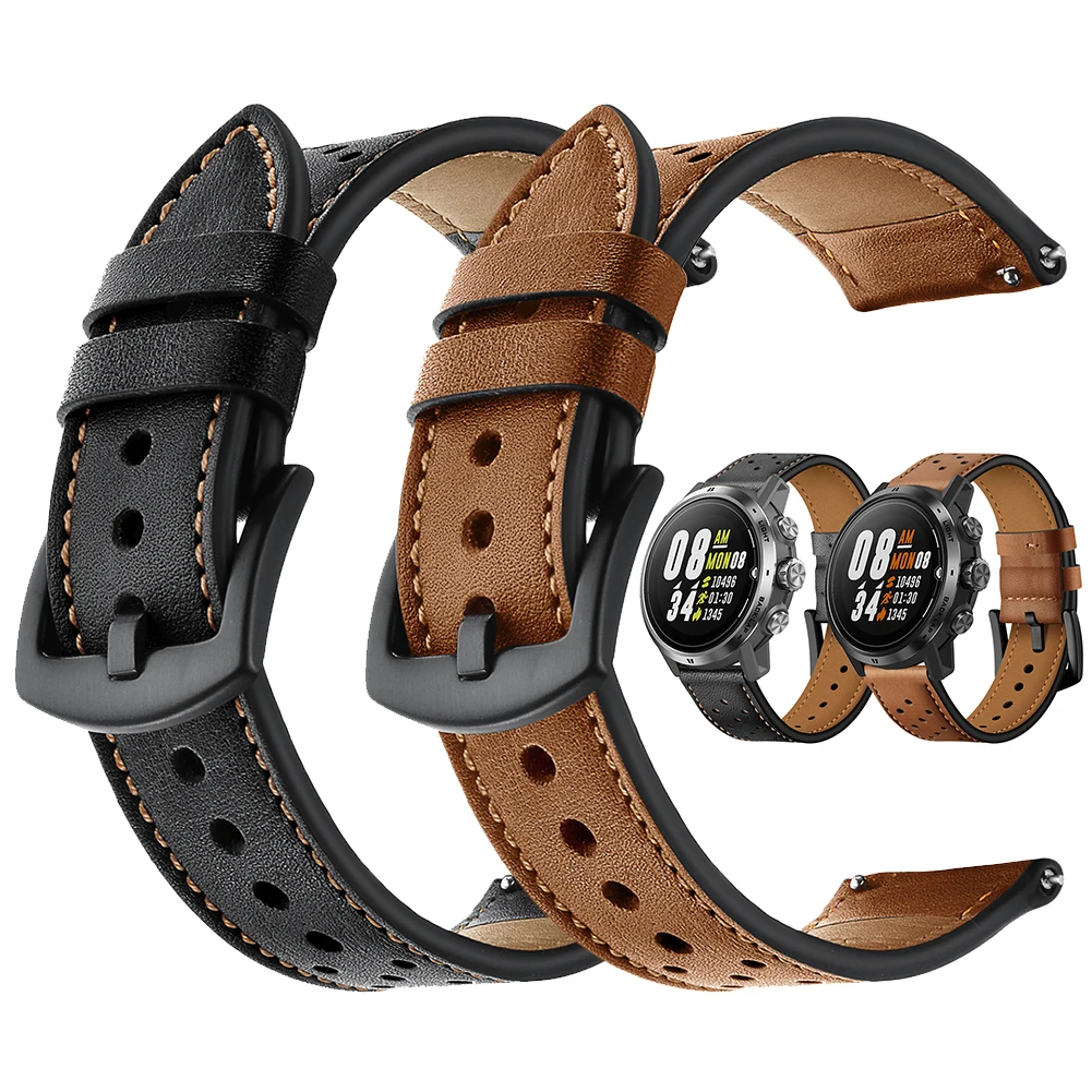 

Leather Watchband Band for COROS APEX Pro Strap for COROS APEX 46mm 42mm Watch Bracelet Correa Quick Release