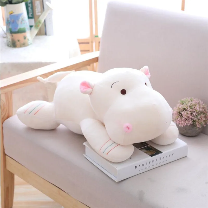 1 шт. 28/42/52 см Kawaii Hippo плюшевые куклы Мягкие Пуховые хлопковые подушки в виде