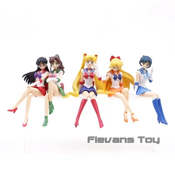 

Sailor Moon 20th Anniversary Break Time Figure Sailor Mars Mercury Venus Jupiter PVC Figures Toys 5pcs/set