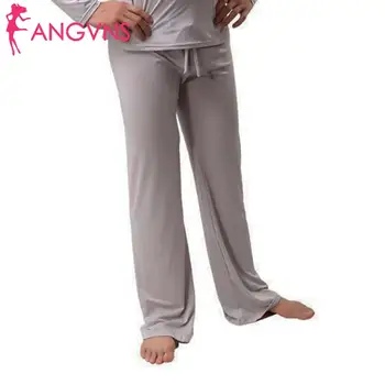 

Men Fashion Casual Solid Sports Loose Trousers Yoga Medium All Seasons Pants Long Sleepwear