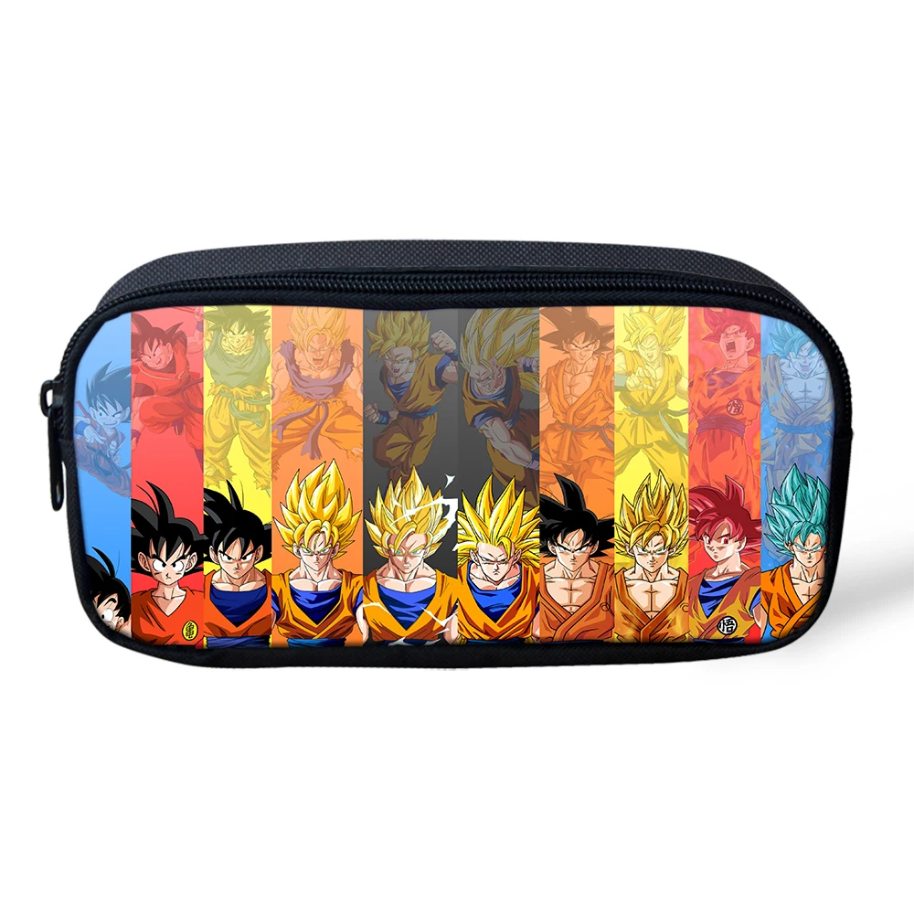 Студенческая сумка для карандашей Dragon Ball/Son Goku, коробка для ручек и карандашей для мальчиков-подростков, Супер Saiyan, канцелярские принадлежности, коробка для хранения