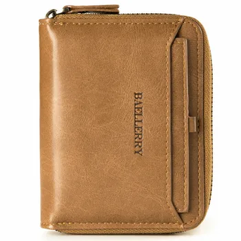 

Men Purse Wallet Holder Leather Zipper Vintage Pu Solid Square Credit Card Join Pocket Hombre Masculina Coin Billetera Clutch
