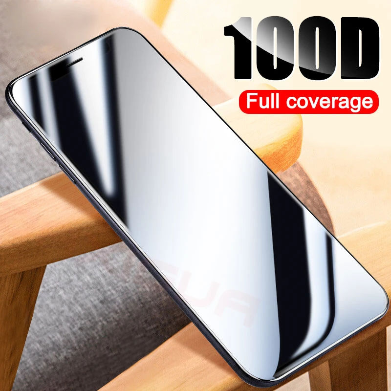 

100D Curved Edge Protective Glass on the For iPhone 7 8 6 6s Plus Tempered Screen Protector For iPhone 11 Pro X XR XS Max Glass