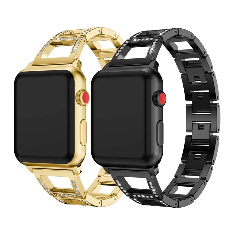 Ремешок из нержавеющей стали для Apple watch 6 band 44 мм 40 браслет iwatch serice 5 4 3 fpr 38 42