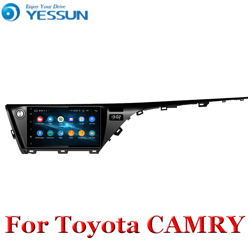 Discount For toyota camry 2017 2018 Android 9.0 car radio gps player with Octa core PX5 canbus 4G RAM wifi 4g usb auto Multimedia 4