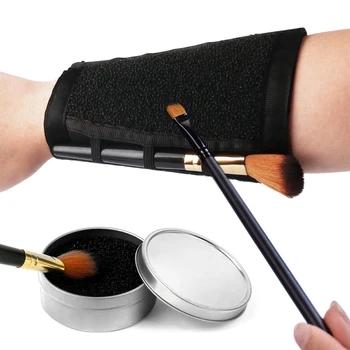 

Armband Makeup Brush Clean Arm Sponge Dry Cleaner Eyeshadow Cleaning Cosmetic Arm Remover Color Dedicated Washing Tool