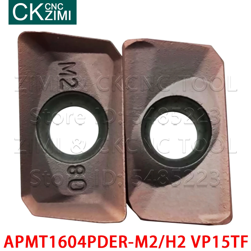 APMT1604PDER-H2 VP15TF APMT1604PDER-M2 VP15TF Milling Cutter Carbide Insert CNC Milling Machine Tools APMT for stainless steel lathe spindle