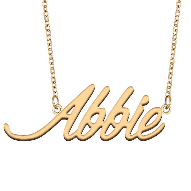 

Necklace with Name Abbie for His Her Family Member Best Friend Birthday Gifts on Christmas Mother Day Valentine's Day