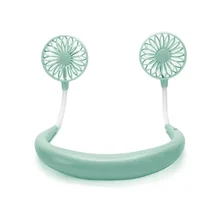 Свободные руки спортивные переносные вентиляторы шейные вентиляторы с USB перезаряжаемой двойной ветровой головкой 3 скорости вентилятор с регулируемой скоростью