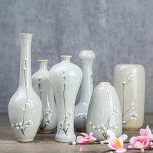 Европейская короткая матовая Алмазная фарфоровая ваза, современная модная керамическая ваза для цветов, для кабинета, прихожей, домашнего свадебного украшения E