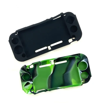 

2x for Nintendo Switch Lite Ultra Thin Soft Rubber Silicon Skin Case Protective Cover Tpu Case(Black&Camouflage Green)