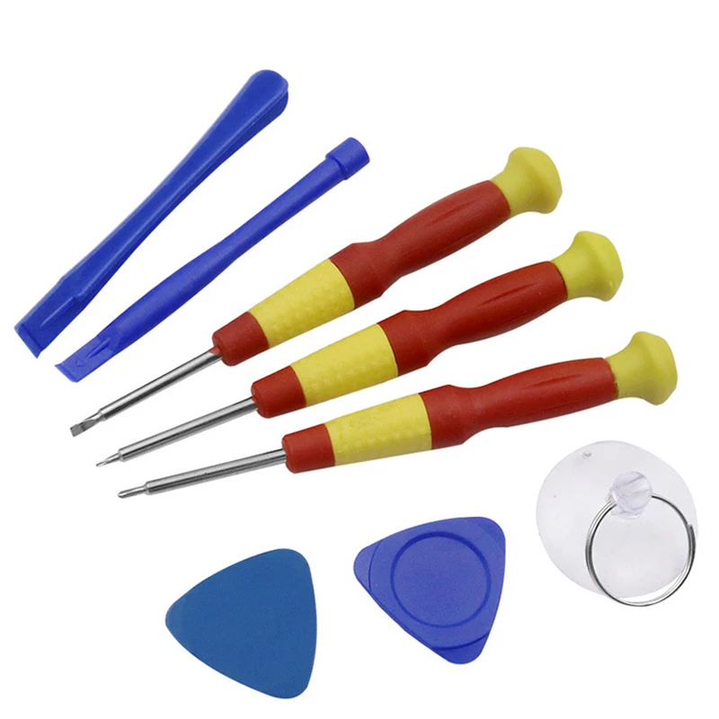 8 in 1 Repair Opening Tools Kit Pry Tool With 0.8 Pentalobe 1.5 Phillips 2.0 Slotted For iPhone 4G 5G 6G 6Plus Samsung 100 set |