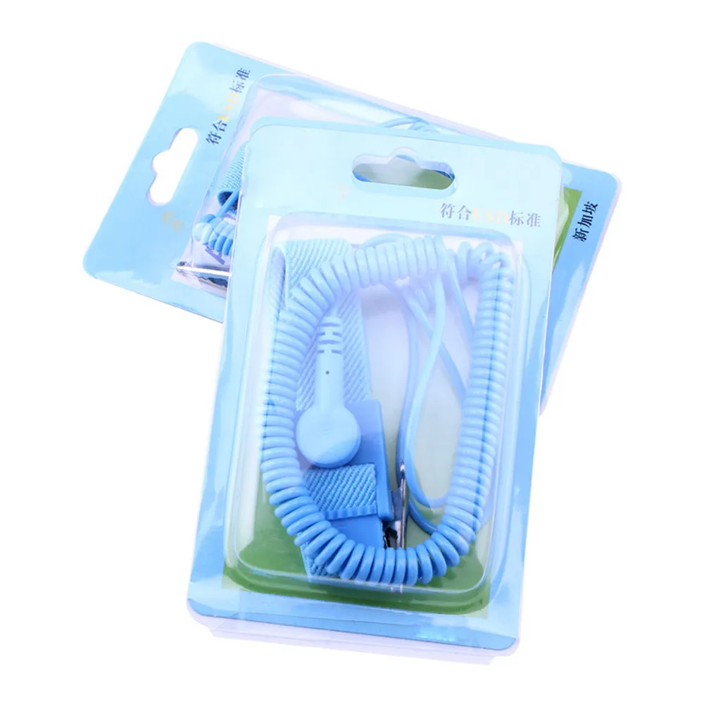 

Adjustable PVC Wrist Electrostatic ESD Anti-Static Bracelet Discharge Cable Reusable Wrist Band Strap Hand with Grounding Wire