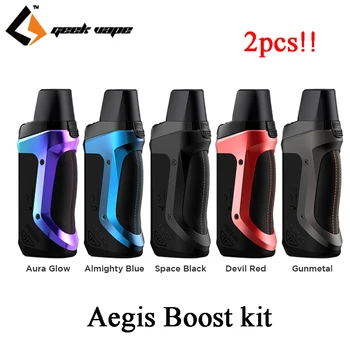 

2pcs! Original Geekvape Aegis Boost Pod Mod Kit 1500mAh battery 3.7ml Atomizer fit 0.6ohm KA1 Mesh Coil for MTL & DTL vape