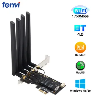 

Dual band 1750Mbps 802.11ac Bcm4360 WiFi + Bluetooth BT 4.0 BCM94360CD PCIE Wireless Adapter MacOS Hackintosh Dekstop PC