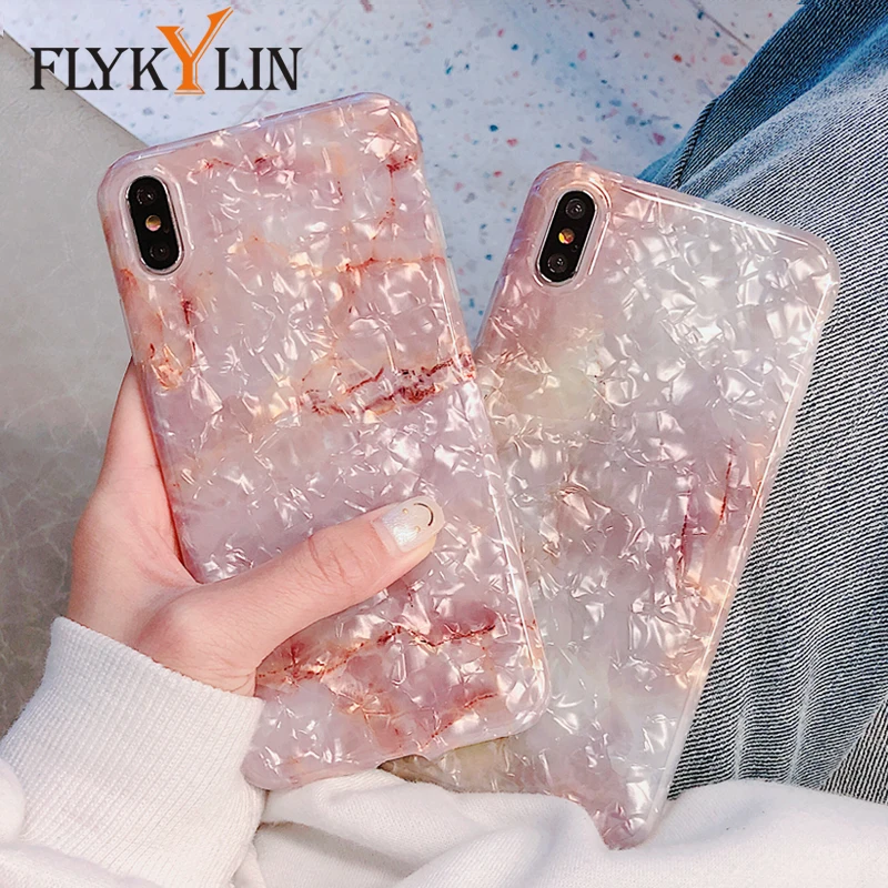 FLYKYLIN чехол с Розовым Мрамором для huawei P30 Pro P20 Lite Honor 10 Nova 3 3i 3e 4 Xiaomi Mi 6 6X8 9 IMD