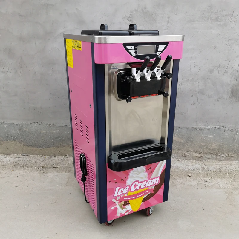 Two Colours Soft Ice Cream Machine Stainless Steel Ice Cream Makers
