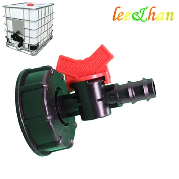 

2 x 3/4" Thread Plastic IBC Tank Tap 1000L IBC Adapter Garden Irrigation Connection Valve Hose Switch Fittings S60*6