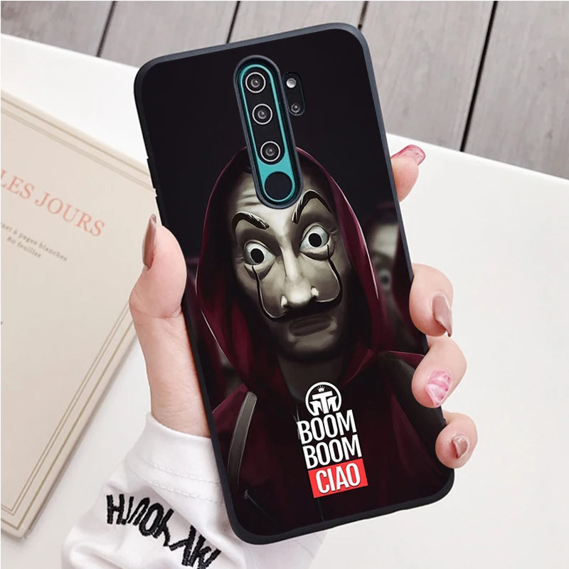 Casa De Papel Silicone Ốp Lưng Điện Thoại Redmi Note 8 7 Pro S 8T Cho Redmi 9 7A bao Da phone cases for xiaomi Cases For Xiaomi