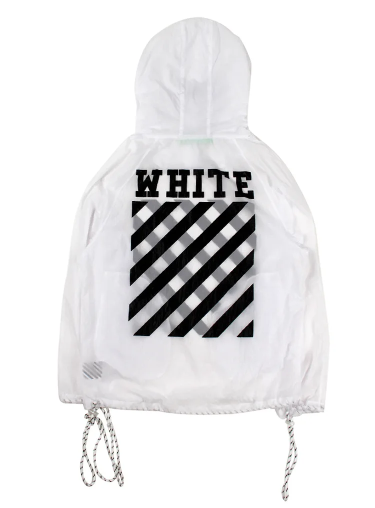 

2018 New Style Europe And America Popular Brand off White Series Pullover Coat Base-Diagonal Stripes