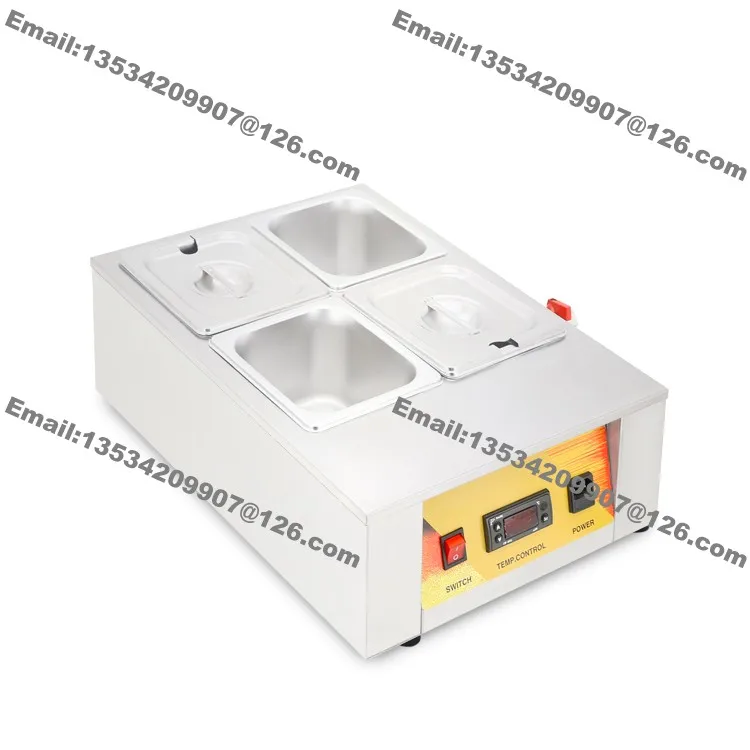 Heavy Duty 110v 220v Electric 4 Pan Bain Marie Chocolate Tempering Melter Warmer Water Heat Machine