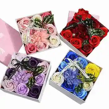 

Rose Flower Soap Gift Box Never Withered Artificial Rose Flower Soap For Mothers Day Valentine's Day Birthday Anniversary Gift