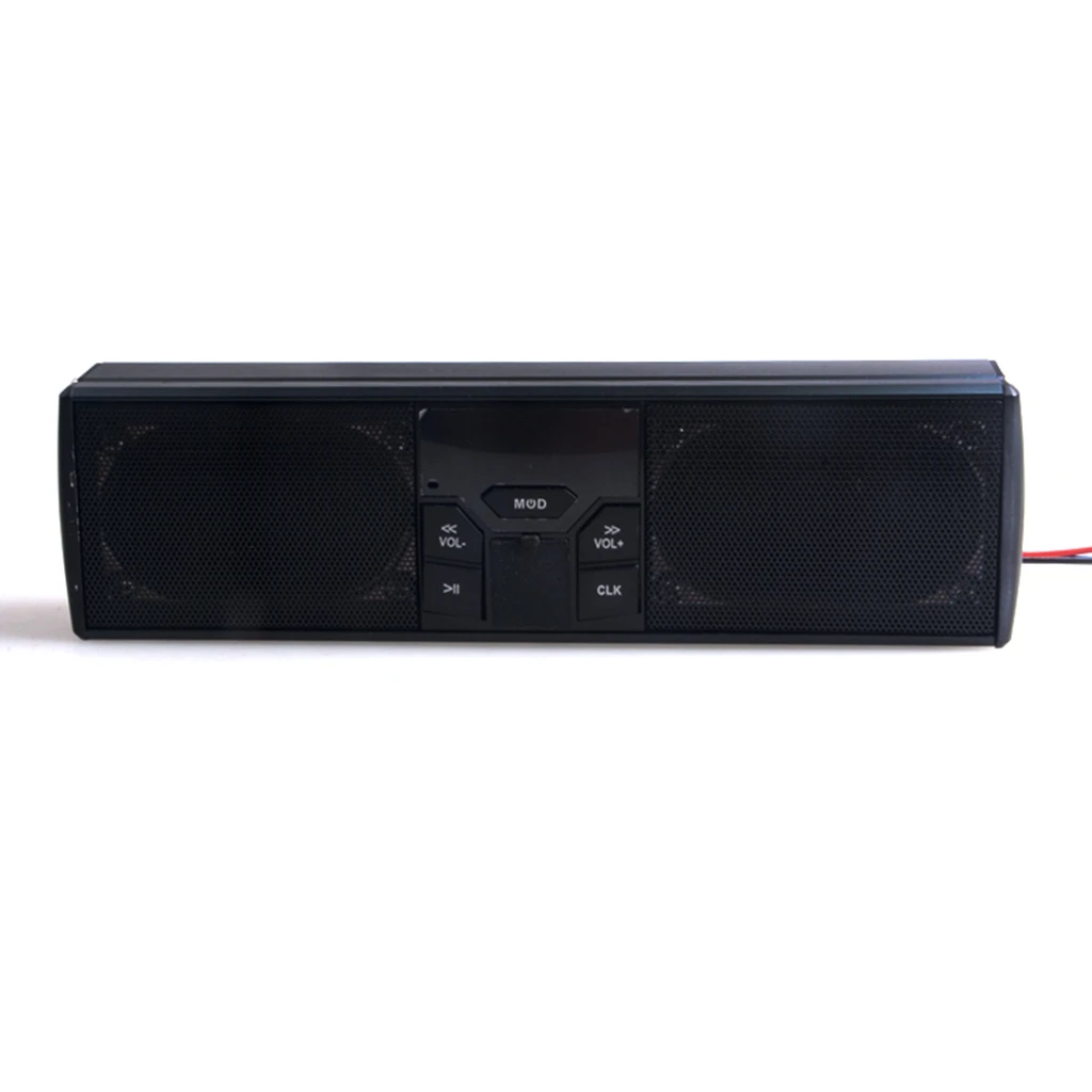 LED Display Motorcycle Bluetooth Audio Sound System APP Control MP3/TF/USB FM Radio Stereo Speakers Moto Accessories Anti-theft