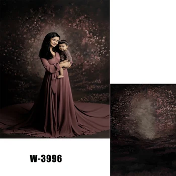 

Watercolor Pink Flowers Brown Frame Background Photography BackDrop Studio Photocall Portrait Photoshoot Filming Back Polyester