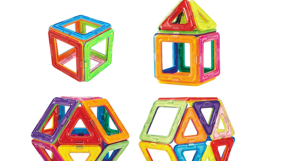 MAGBROTHER Магнитные блоки, развивающие строительные игрушки, Строительный набор, Магнитный конструктор, плитка, набор для детей, MAGBROTHER
