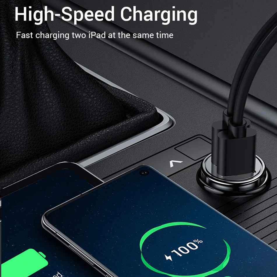 Автомобильное зарядное устройство мини двойной зарядное устройство USB Автомобильное стильное USB зарядное устройство для телефона 2 порта быстрое автомобильное зарядное устройство для iPhone XS X 7 11 samsung S10