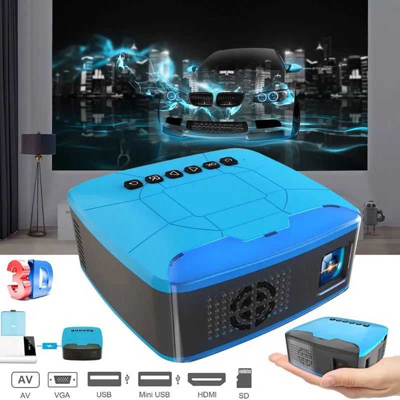 

NEW U20 mini Projectors USB HDMI AV Video Portable Projector home theater movie projector easy use projector for Home Cinema