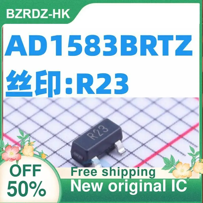 

10 шт. AD1583BRTZ SOT-23-3 R23 3V новый оригинальный IC