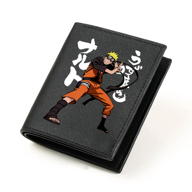 

Anime Printed Wallet Naruto PU Leather Money Clip Short Long Style Wallet Purses for Adult Students Boy Girls