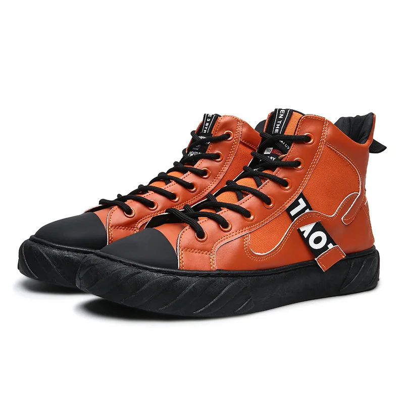 M-Super fire/обувь; Новинка; Высокая парусиновая обувь; сезон осень; Повседневная модная дышащая мужская обувь в стиле Харадзюку, хип-хоп
