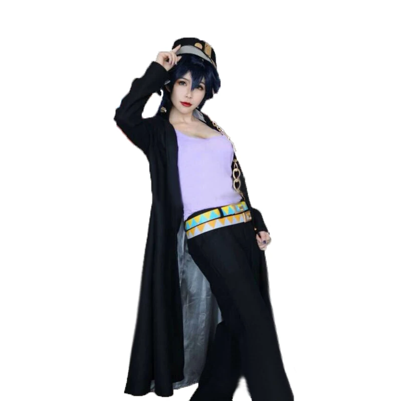 JoJos Female Jotaro Kujo Leather Cosplay Costumes For Women
