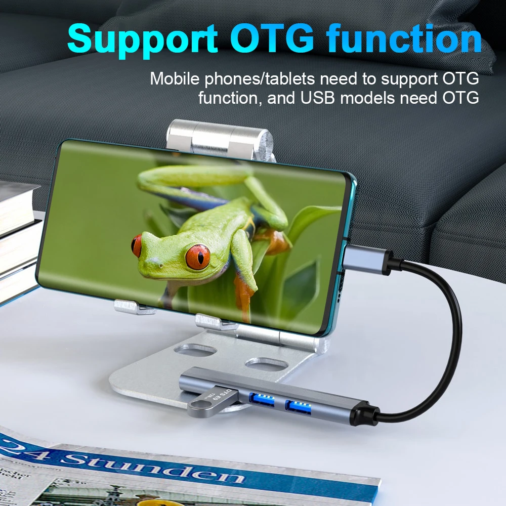 USB C HUB 3.0 Type C 3.1 3/4 Port Multi Splitter Adapter OTG USB for Macbook Pro 13 15 Air Mi Pro HUAWEI PC Accessories