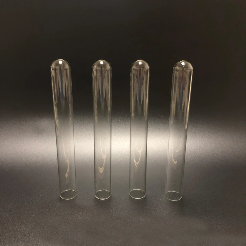 100 pieces/pack 12x75mm lab Glass Test tube U-shape Bottom Small Laboratory Glass Tube