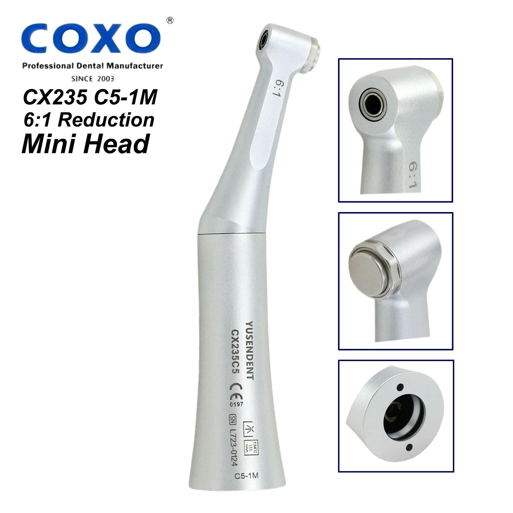 COXO YUSENDENT Dental 61 Mini Endodontic Contra Angle Handpiece Fit
